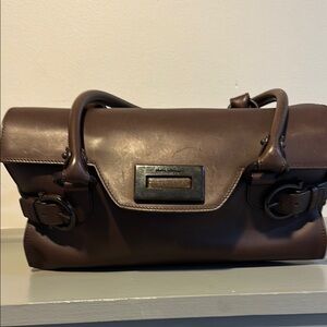 Salvatore Ferragammo Brown Leather Handbag